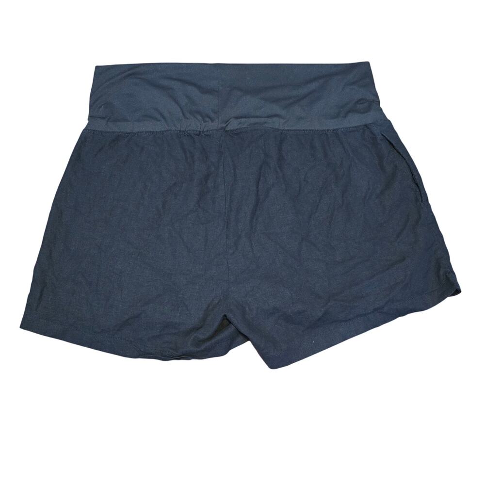 Old Navy Maternity XXL, Black Linen Blend Skort: Casual Minimalist Everyday Wear - Picture 11 of 11